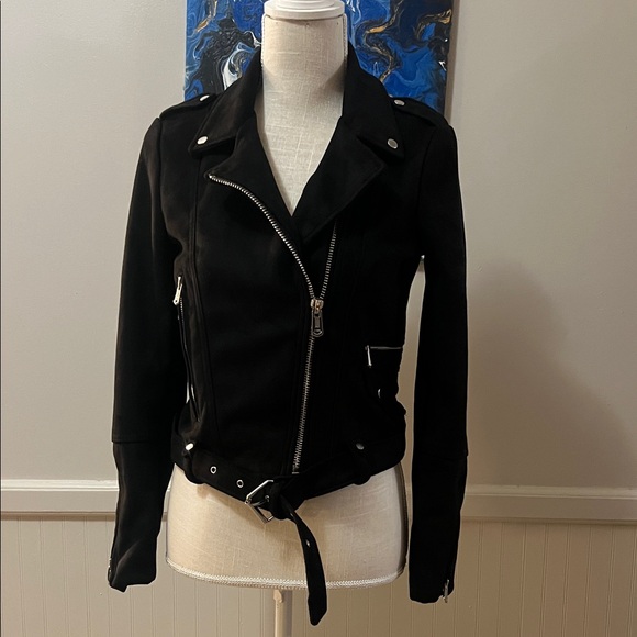 Zara Black Women's Moto Jacket - Picture 5 of 11